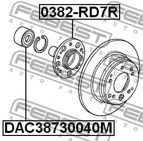 FEBEST 0382-RD7R Wheel Hub